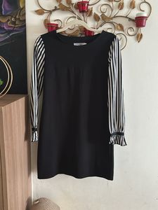 Beautiful Black And White Straight Fit Dress
