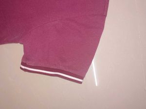 Burgundy red polo T-shirt