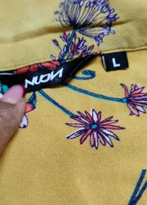 Vibrant Floral Yellow Kurta