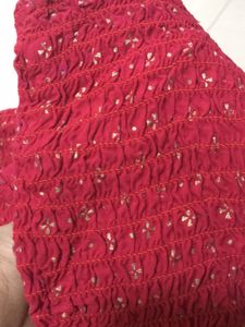 Magenta Red Strap Short Dress Top