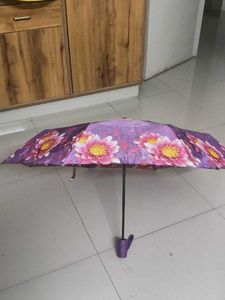 Floral Print Compact Umbrella