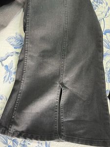 Vintage Style Bootcut Jeans - Grey