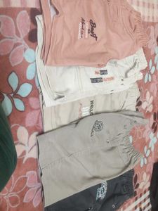 Khaki Cargo Shorts with "Hello 98"