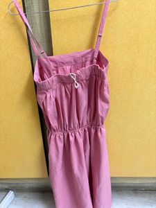 Chic Pink Spaghetti Strap Dress