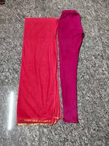 Beautiful Pink &amp; Blue Embroidered Anarkali Suit