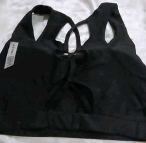 Stylish Black Sports Bra