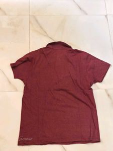 Men's Maroon Polo T-Shirt