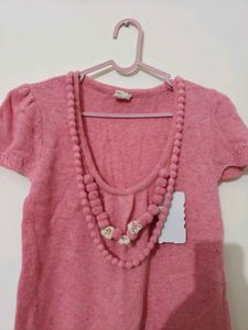 Pink Knit Dress
