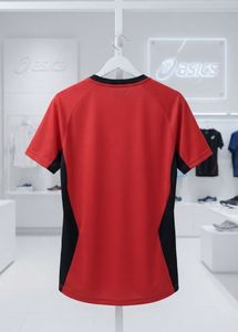 Asics Red Athletic T-Shirt