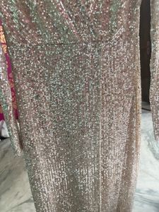 SALE! RSVP by Nykaa fashion Sequin Wrap Maxi Dress