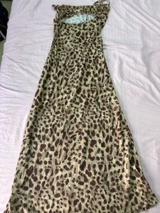 Savana Leopard Print Maxi Dress