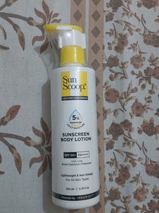 sunscoop sunscreen body lotion