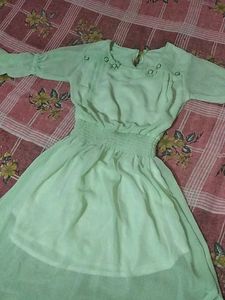 Mint Green Mini Dress