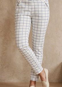 Chic Plaid Slim Fit Pants