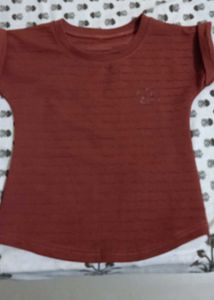 Stylish Textured Rust Top