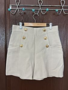 ZARA high waisted shorts with Gold Buttons