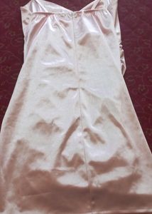 Pink Satin Mini Dress