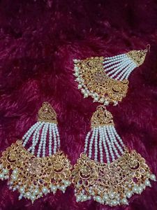 earings with jhumar