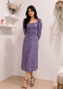 *B1G1*  Zara Purple Floral Dress