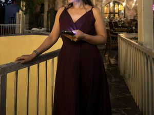 Elegant Plum Maxi Dress
