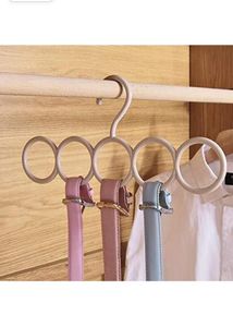 5 Ring Scarf Hanger Wardrobe Storage 2 PCs
