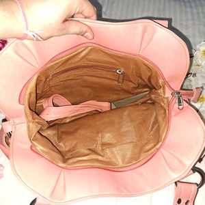 Imported Suede Leather Peachy Tote Bag 🔥