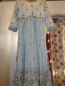 Pakistani style Long kurti sharara