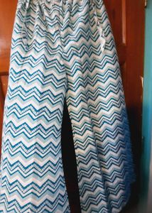 Boho Chic Zigzag Print Palazzo Pants