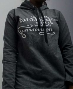 Gray Graphic Hoodie
