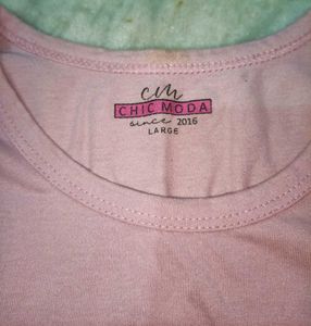 Pink Full Sleeves T Shirt