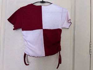 Two-Tone Checkerboard T-Shirt