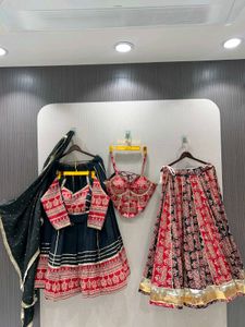 2 in 1 lehnga and two blouse Navratri outfi