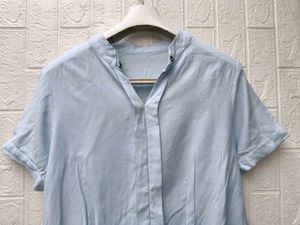 New with tag Light Blue Casual Short Sleeve Top
