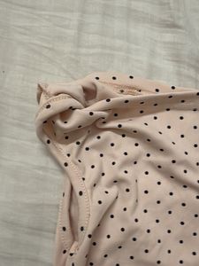 Cute Polka Dot Off-Shoulder Top