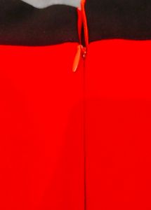 Red Sleeveless Zipper Dress
