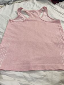 Pink Racerback Athletic Tank Top