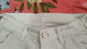 Cream Cargo Pants