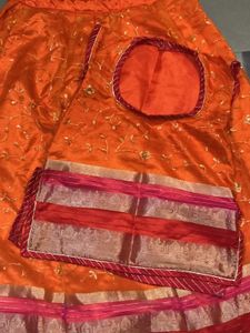 orange new design rajptuo poshak for women