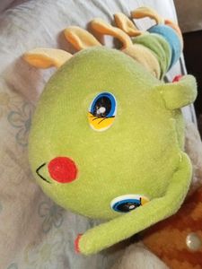 Cute Teddy Bear and Caterpillar Plush Toy Set
