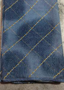 Blue Paisley Print Saree