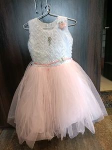 pink net frock