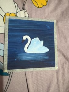Handmade Swan Painting