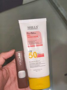 SHILLS Professional Sunscreen SPF50+bownLipstick