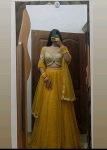 see video  ....Yellow Lehenga