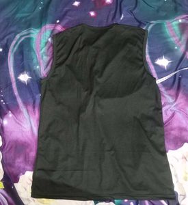 Sleeveless Dark Grey Top, Gym
