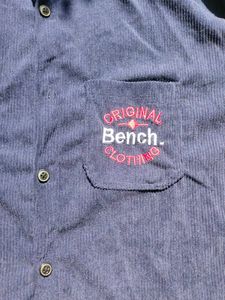 Bench. Navy Blue Corduroy Shirt