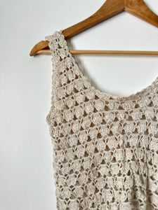 silk thread crochet crop top