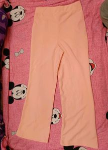 Peach Flared Trousers