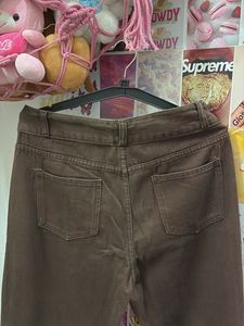 Brown Wide Leg Jeans