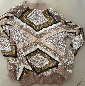 Sparkling Sequin Embellished Jacket